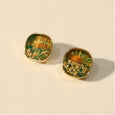 Abstract Art Flower Stud Earrings Earrings Claire & Clara