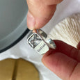 Adjustable Engraved Good Luck Zircon Ring Rings Claire & Clara