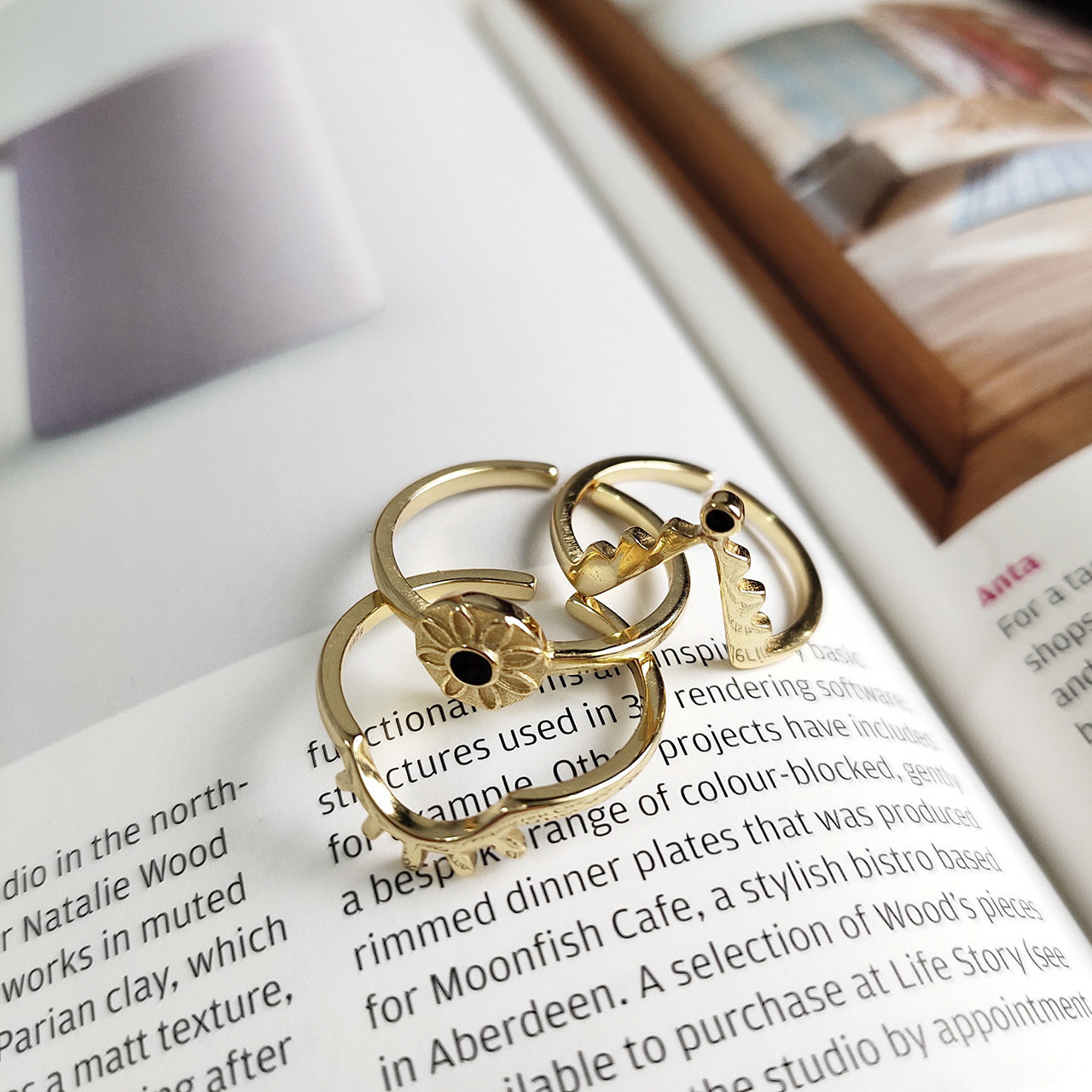 Adjustable Evil Eye 3-in-1 Combo Ring Rings Claire & Clara