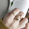 Adjustable Evil Eye 3-in-1 Combo Ring Rings Claire & Clara
