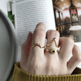 Adjustable Evil Eye 3-in-1 Combo Ring Rings Claire & Clara
