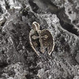 Aged Seraph Wings Cross Necklace Necklace Claire & Clara