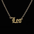 Alphabet Constellation Necklace Necklace Claire & Clara Gold Leo