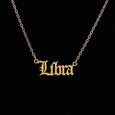 Alphabet Constellation Necklace Necklace Claire & Clara Gold Libra