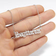 Alphabet Constellation Necklace Necklace Claire & Clara Silver Sagittarius
