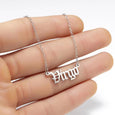 Alphabet Constellation Necklace Necklace Claire & Clara Silver Virgo