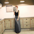 Alyssa Modal Strapped A-Line Skirt Long Skirts Claire & Clara