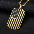 American Flag Patriot Necklace Necklaces Claire & Clara