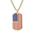 American Flag Patriot Necklace Necklaces Claire & Clara Red & Blue