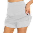 Anti-Chafing Active Skort Mini Skirts Claire & Clara White S