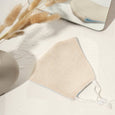 Aster Cotton Cloth Face Mask Face Covering Claire & Clara Beige