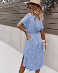 Aubrey Casual Floral Button Bandage Dresses Dresses Claire & Clara