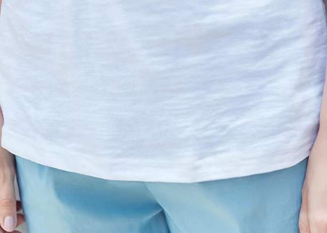 Ava Solid Color Basic Tee Top Claire & Clara