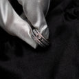 B1G1 Full Diamond Rotatable Anxiety Relief RING Claire & Clara