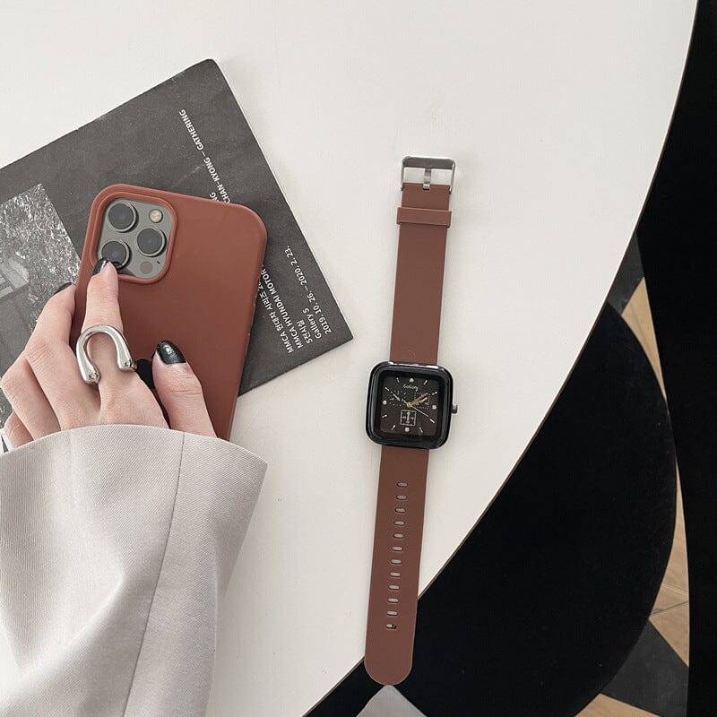 B1G1 Square Big Dial Silicone Watch Watches Claire & Clara Brown