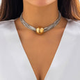 Ball Metal Multi-Layer Chain Necklace Necklace Claire & Clara