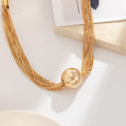 Ball Metal Multi-Layer Chain Necklace Necklace Claire & Clara