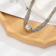 Ball Metal Multi-Layer Chain Necklace Necklace Claire & Clara