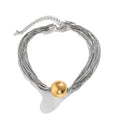 Ball Metal Multi-Layer Chain Necklace Necklace Claire & Clara Mixed