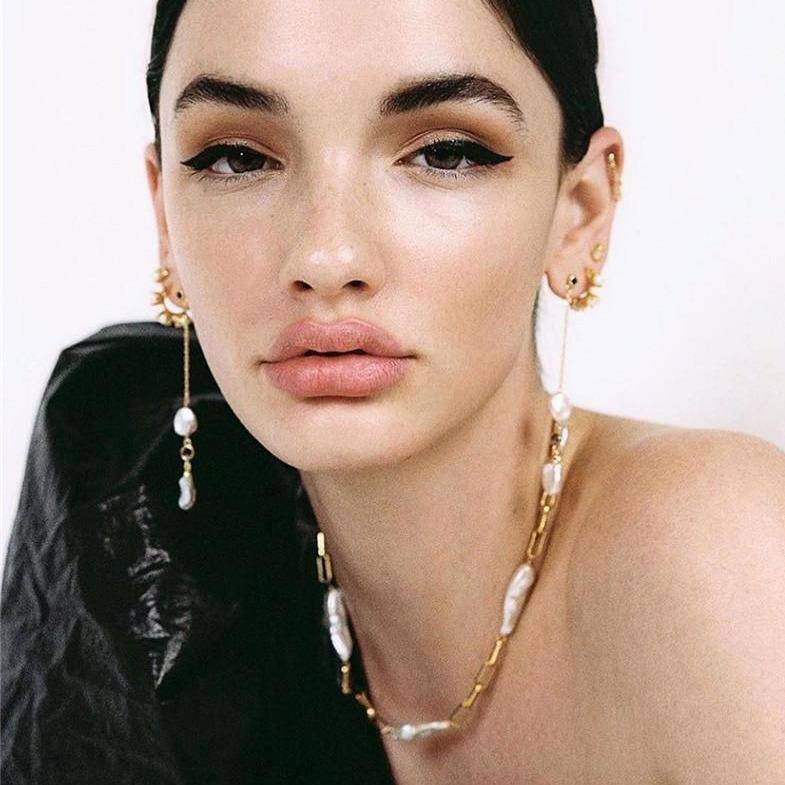 Baroque Pearl Necklace Necklace > pearl > pearl necklace > pearl jewellery > pearl beads > baroque pearl necklace > freshwater pearl necklace > freshwater pearl > choker necklace > choker Claire & Clara