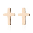 Basic Cross Stud Earrings Earrings Claire & Clara Gold