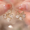 Bellflower Cat's Eye Earrings Earrings Claire & Clara