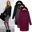 Biggie Plush Long Hoodie One-Piece Dresses Claire & Clara