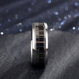 Black And White Piano Key Turnable Anti-anxiety Ring Rings Claire & Clara