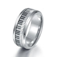 Black And White Piano Key Turnable Anti-anxiety Ring Rings Claire & Clara