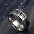 Black And White Piano Key Turnable Anti-anxiety Ring Rings Claire & Clara 7