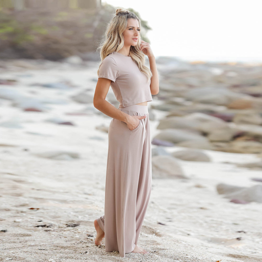 Blake Casual Wide Leg Long Pants Two Piece Outfit Outfit Sets Claire & Clara