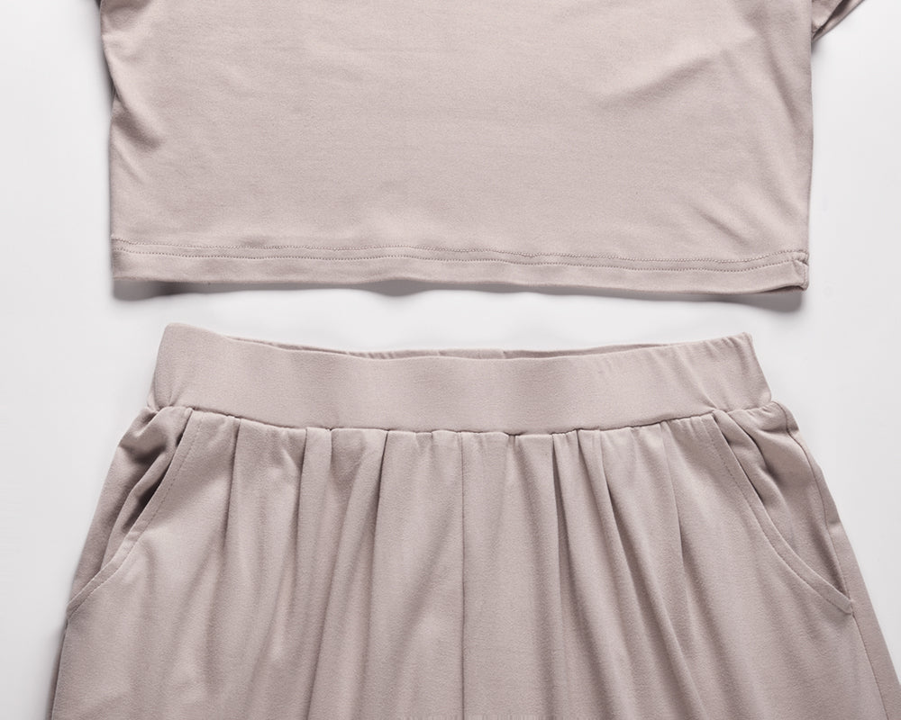 Blake Casual Wide Leg Long Pants Two Piece Outfit Outfit Sets Claire & Clara