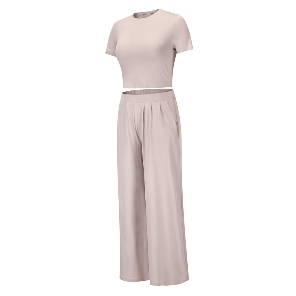 Blake Casual Wide Leg Long Pants Two Piece Outfit Outfit Sets Claire & Clara