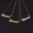 Blessed Stainless Steel Necklace Necklace Claire & Clara