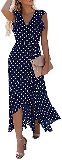 Bohemian V-Neck Long Dress Claire & Clara