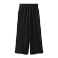Bonnie Winter Fleece Wide-Leg Knitted Pants Bottoms Claire & Clara Black US 2