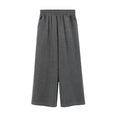 Bonnie Winter Fleece Wide-Leg Knitted Pants Bottoms Claire & Clara Grey US 2