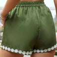 Bottom Flowers Casual Lace-Up Shorts Bottoms Claire & Clara