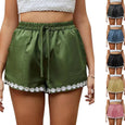 Bottom Flowers Casual Lace-Up Shorts Bottoms Claire & Clara