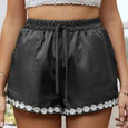 Bottom Flowers Casual Lace-Up Shorts Bottoms Claire & Clara Grey US 4