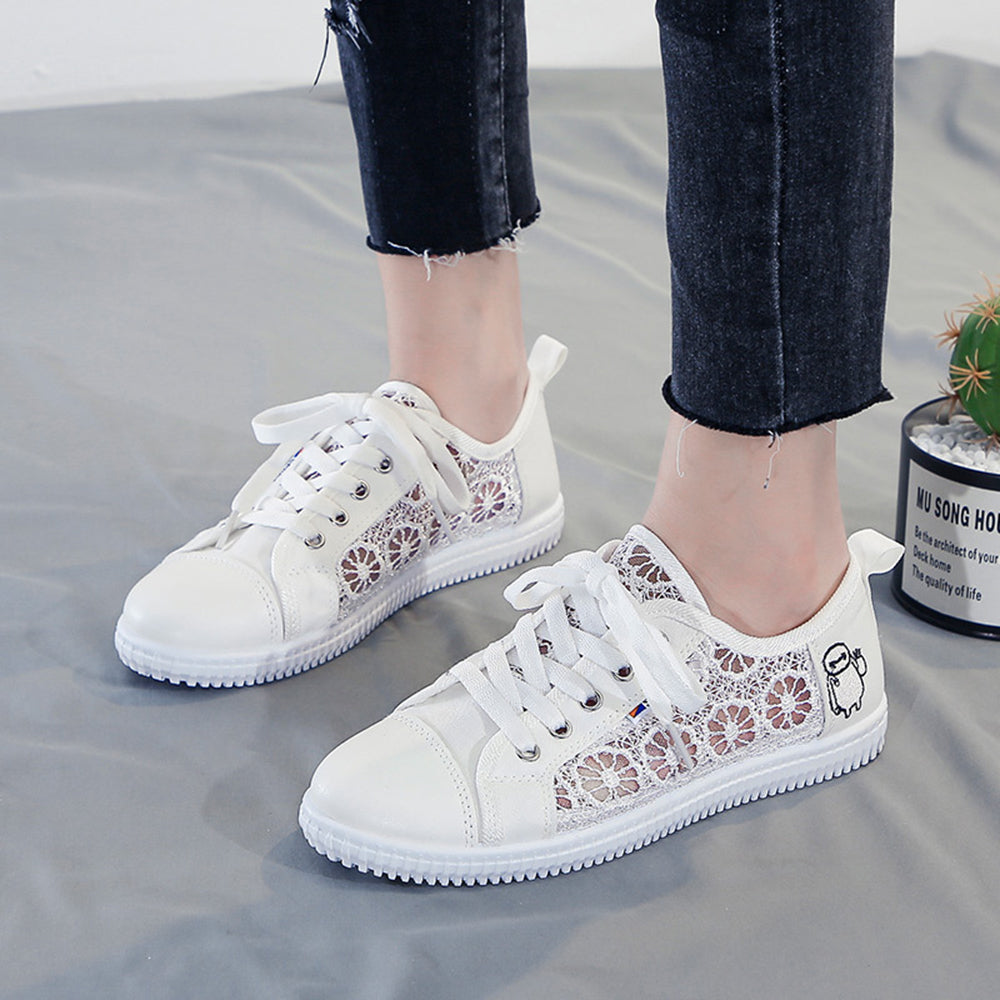 Breathable Lace Up Mesh Canvas Shoes Shoes Claire & Clara