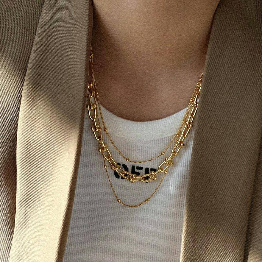Brooke Chain Necklace Necklace > gold chain > gold necklace > chain necklace > gold chain necklace > gold chain for women Claire & Clara