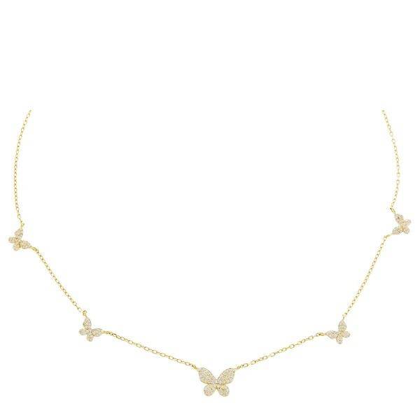 Butterfly Choker Necklace Necklace > choker necklace > choker > gold necklace > gold choker necklace > chokers for women > butterfly necklace > diamond choker > butterfly chain > gold butterfly necklace > butterfly choker > diamond choker necklace > diamond butterfly necklace Claire & Clara Necklace 