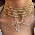 Butterfly Choker Necklace Necklace > choker necklace > choker > gold necklace > gold choker necklace > chokers for women > butterfly necklace > diamond choker > butterfly chain > gold butterfly necklace > butterfly choker > diamond choker necklace > diamond butterfly necklace Claire & Clara