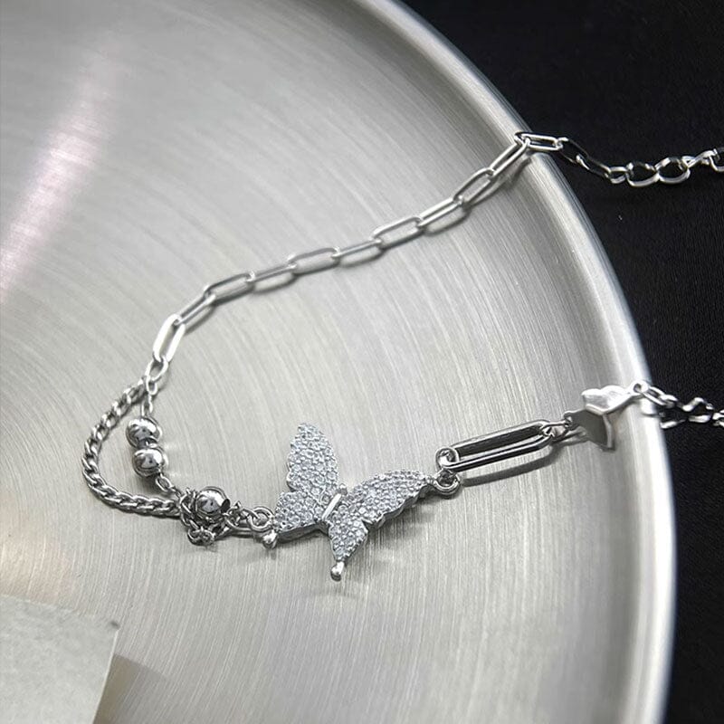 Butterfly Multi-Chain Combination Bracelet Bracelet Claire & Clara