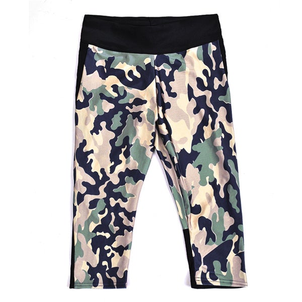 Camouflage Sports Capri Bottoms Claire & Clara