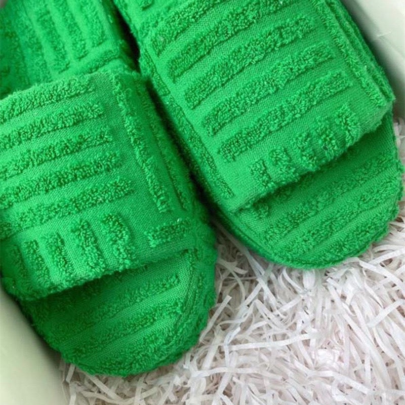 Candy Color Winter Plush Slippers Shoes Claire & Clara