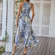 Carly Boho Halter Neck Floral Maxi Dress Dresses Claire & Clara
