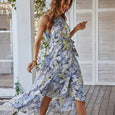 Carly Boho Halter Neck Floral Maxi Dress Dresses Claire & Clara