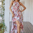 Carly Boho Halter Neck Floral Maxi Dress Dresses Claire & Clara